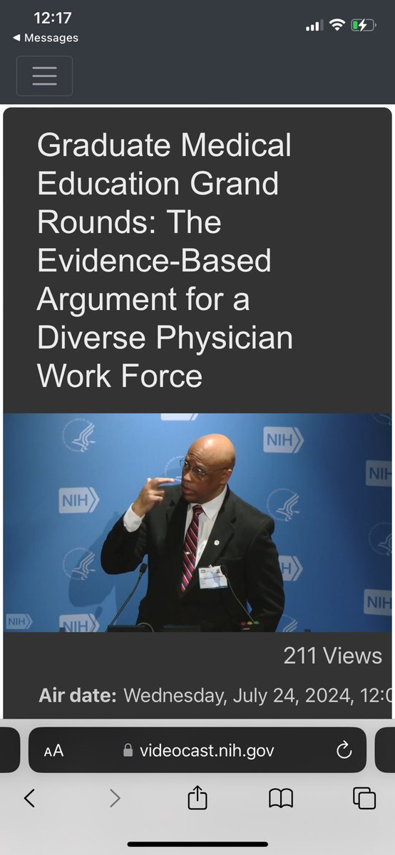 That Feeling When you’re on a mission to tell anyone who will listen: more Black and Brown Drs and scientists will save more lives, make the science more impactful, and reduce healthcare disparities. Not just my opinion, the evidence says so. #StayOnMission