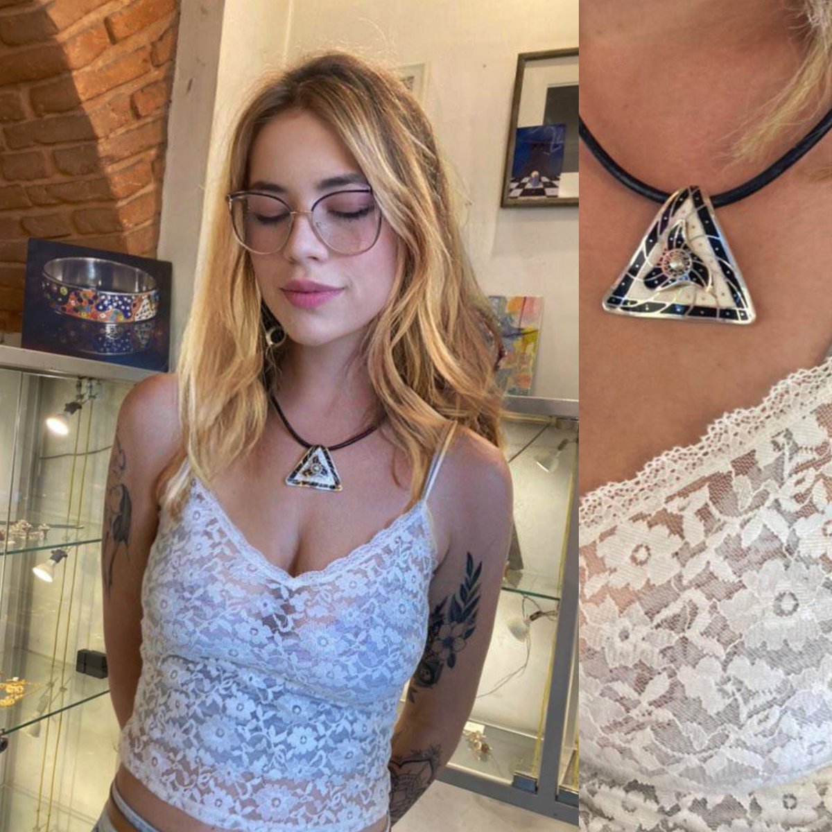 Trafiłam dzisiaj do Pana Grzegorza Błażko. Wybitnego artysty tworzącego niesamowitą biżuterię. A przed Wami KULTOWY wisiorek HOMO TWIST, którego kolorowa wersja często wisiała na szyi MM, m.i.n. W filmie "Małżowina" Smarzowskiego, w latach 90.