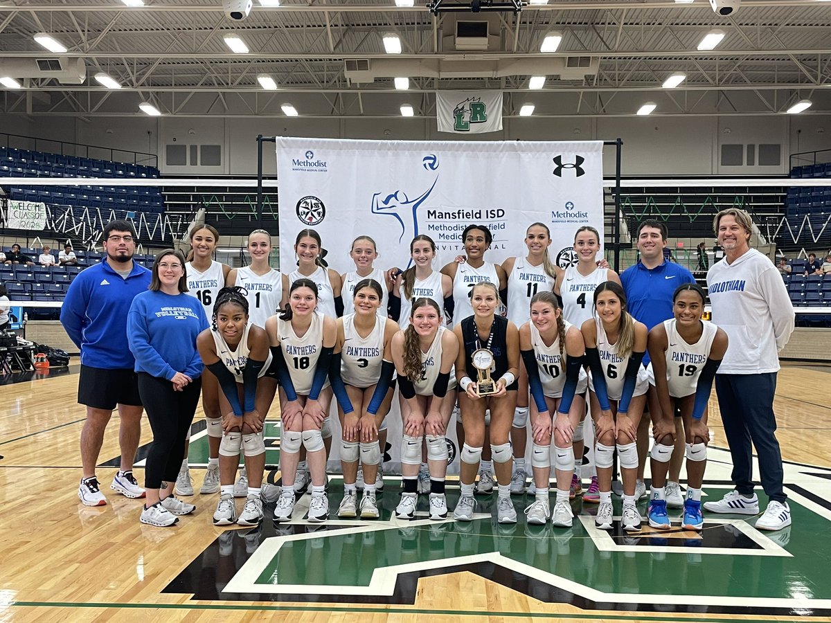 Your bronze medalists 
3rd place winners
32 teams 
Mansfield ISD Invitational

The Midlothian Panthers!!
District 15-5A
Next up Allen tourney

#txhsvb <a href="/MISD_Athletics/">Midlothian ISD Athletics</a> <a href="/GMsportsmedia1/">GM Sports Media</a> <a href="/BigDMedia19/">BigDMedia</a> <a href="/AveryShanahan4/">Avery Shanahan</a> <a href="/Mc_bergvball/">McKenzie “Kenzie” Berg, #11</a> <a href="/brooklynmw10/">Brooklyn Wilhoite</a>