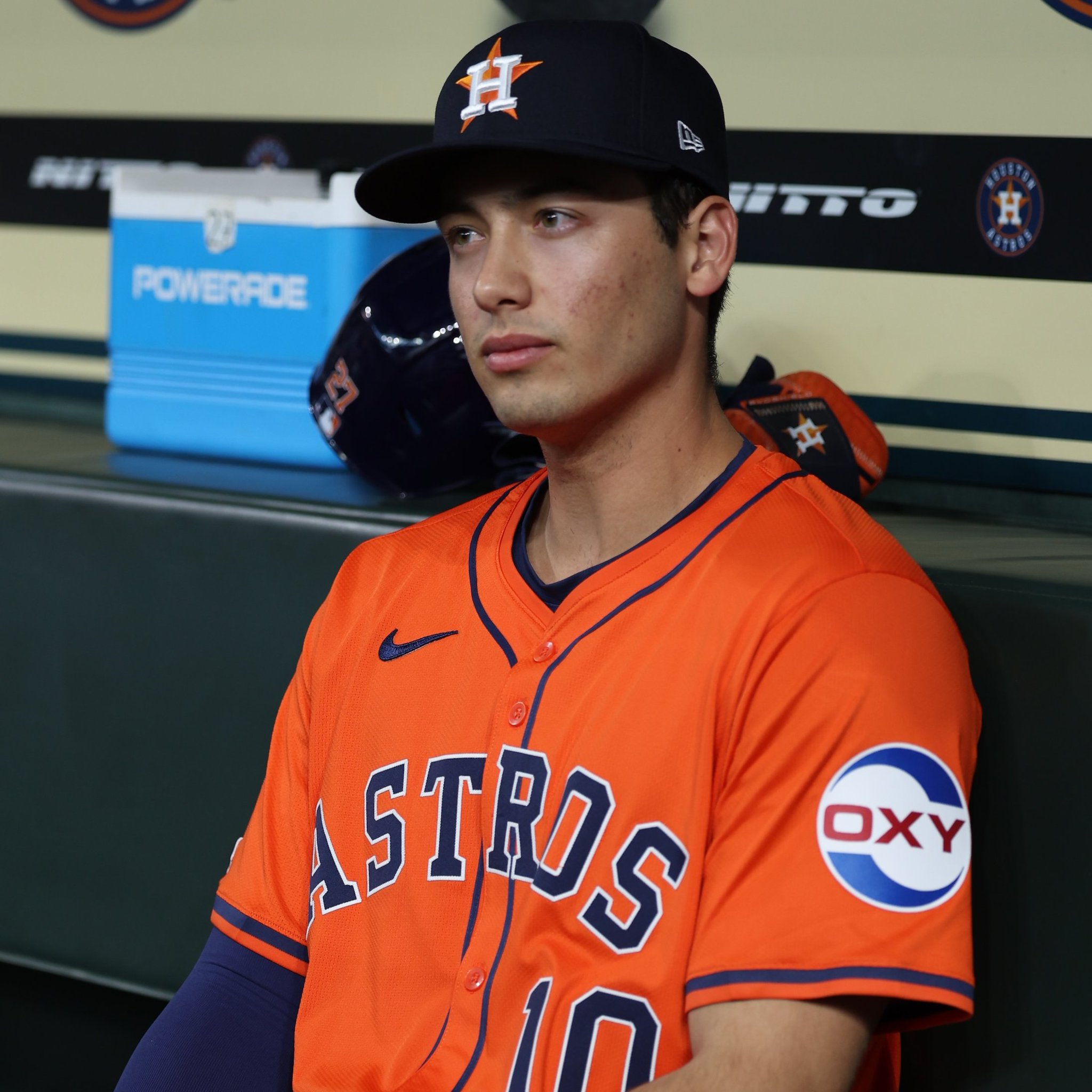 MLB Pipeline on X: "Shay Whitcomb, Houston's No. 14 prospect, will make his  Major League debut tonight, batting 8th and playing third base for the  #Astros. He tied for the @MiLB lead