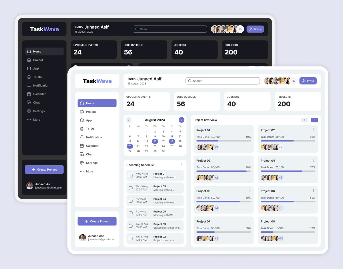 junaedasif's tweet photo. Task Management Dashboard UI/UX Design

#ui #Dashboard #adminpanel #erp #uiux #design https://t.co/gm4H90GgGo
