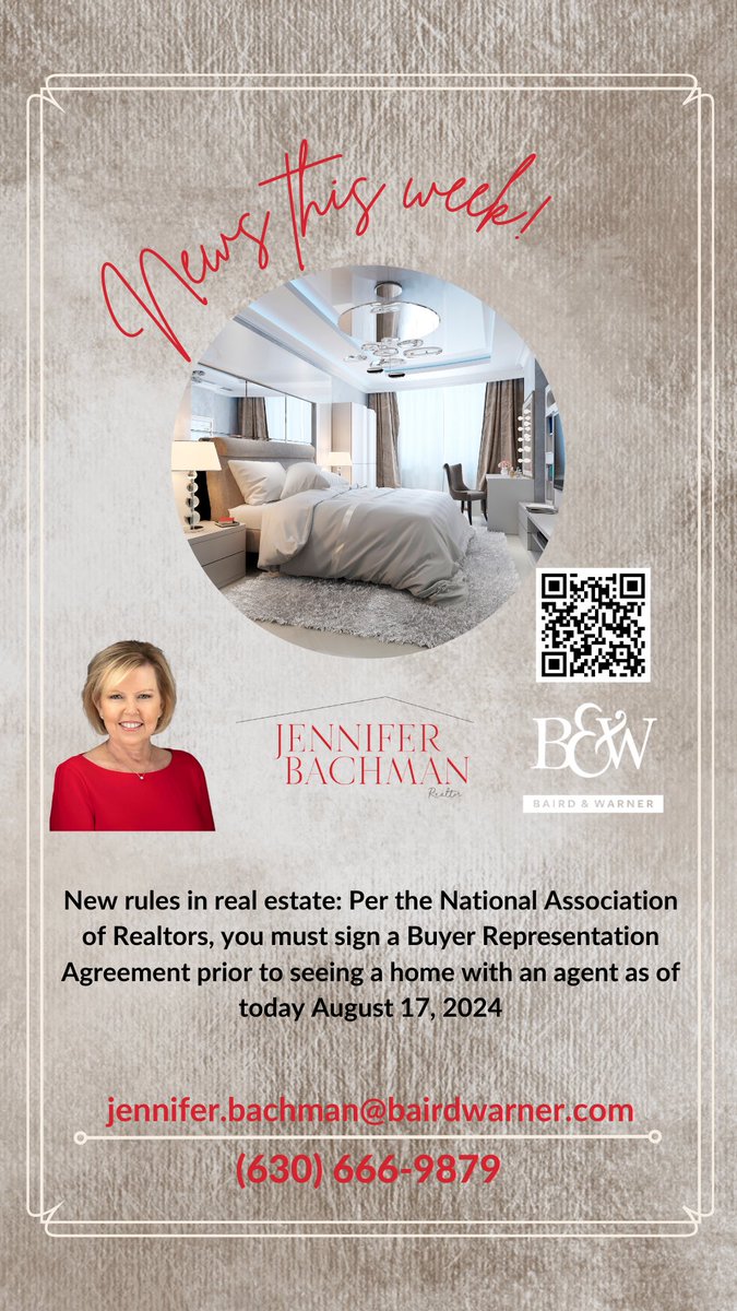 JenniferBTweet's tweet photo. Have you heard the news in real estate for buyers? Let me know if you have any questions! #RealEstate #realestateagent #realtor #jenniferbachmanrealestate #bairdandwarner https://t.co/ERlMadcBri