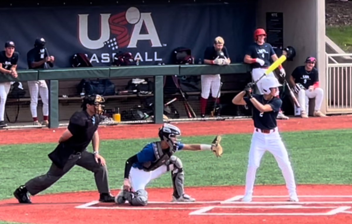 millimilanowski's tweet photo. 🔥New PR’s last week for me @USABaseball15U 🔥

✅30 yard: 3.74 sec
✅10 yard: 1.57 sec
✅Exit Velo: 89.5 mph

@SoutheastNtis @PGShowcases @pbrtscouting @Official_ECB @HARaiders @USABDevelops @DennisSimpson_ @CDJordanJr @USABEvents https://t.co/TszjeYW6T6