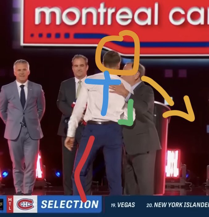 the_habitant's tweet photo. #GoHabsGo fans deserve this long-awaited analysis of Ivan Demidov

And boy do I have some bad news…

Today we’re going to be assessing Demidov in his North American viewings.

1. In the first photo, we can see his head down. This is extremely dangerous and can be the root cause for future injuries. We should be extremely afraid about this

2. We can also see, highlighted in the picture, that his knee is bending at a 90 degree angle. He is COMPLETELY giving away his next step. Gary Bettman 100% knew the next step that Demidov was going to take. NHL and KHL goalies will be able to read him like a book.

3. If you look closely, you can see that Demidov’s shoulders are not level - he is hunching to the right. Now, some may say it is because of the handshake he’s giving Gary, but that brings about even more issues. His arm is at a 90 degree angle, which COMPLETELY gives away his next move, but also opens him up for an upper body injury. We should be weary of this. 

4. In the second photo, we can see that Demidov handed off his suit jacket in a really weird way. Some will say that his thumb got caught, but that puts him at RISK for INJURY. How will he be able to play in the NHL with a THUMB injury? This is a 0 IQ play and really makes me question his hockey IQ and whether all of his “skill” will translate.

5. We also see that his shirt is tucked in at an uneven degree on the left and right sides. This lack of paying attention to detail will be costly in the NHL one day. It also GIVES AWAY his intentions. Clearly, he prefers moving the left side of his body up more than the right side, based on the shirt position. NHL goalies and players will catch this for sure.

6. What the heck is he doing with his tongue??? If he sticks his tongue out in the NHL, people will think he is making fun of them, and they will get mad at him. This will put him in danger, and in a possible situation to get injured. We should be very concerned.

I hope you all enjoyed this thorough analysis of our “top prospect”. I hope this temper’s expectations significantly, because there are far too many areas of concern for me to be confident in the league-wide consensus projections of him.