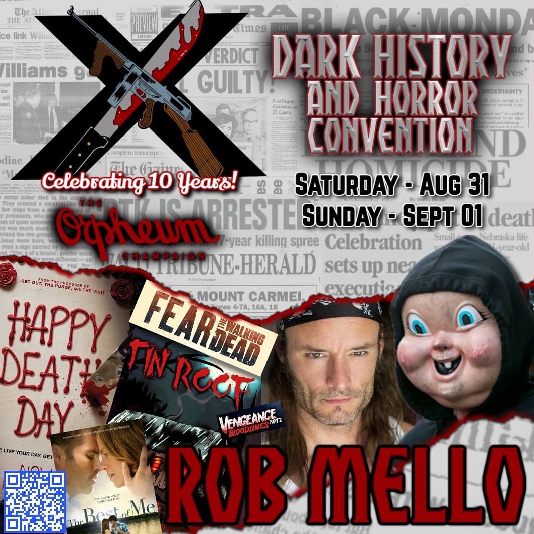 Supposed to have 900+ followers here so..Dark History and Horror Con is celebrating 10 years on Aug 31-Sept 1 @ the Orpheum Theatre in Champaign. Just a few of the guests.
#dhhc #dhhc2024 #dhhcX <a href="/experience_cu/">Experience Champaign-Urbana</a> <a href="/champaignnews/">Champaign News</a> <a href="/UofIllinois/">University of Illinois</a> <a href="/parklandcollege/">Parkland College</a> <a href="/news_gazette/">The News-Gazette</a> @ciLivingtv