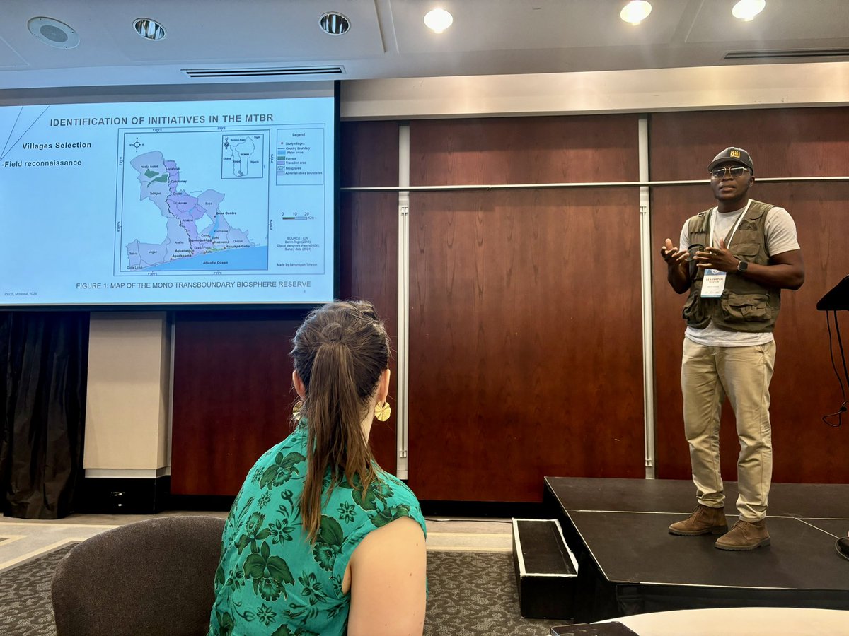 Sènankpon Tcheton (@senankpont) on Twitter photo Preliminary results from my fieldwork were presented at the PECS Conference 3 in Montreal. I argued how indigenous led initiatives are driving positive environmental change in the Mono Transboundary Biosphere Reserve in West Africa.
<a href="/FutureEcoAfrica/">FutureEcoAfrica</a> <a href="/SolvingFCB/">Solving-FCB | @solvingfcb.org on BlueSky</a> Preliminary results from my fieldwork were presented at the PECS Conference 3 in Montreal. I argued how indigenous led initiatives are driving positive environmental change in the Mono Transboundary Biosphere Reserve in West Africa.
<a href="/FutureEcoAfrica/">FutureEcoAfrica</a> <a href="/SolvingFCB/">Solving-FCB | @solvingfcb.org on BlueSky</a>