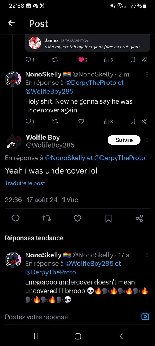 NonooPrime's tweet image. 21 years old in the screenshot known as James, aka @WolifeBoy285 exposing a 15 years old when he literally pull that shots, then claims to be..

 "undercover" 

Let's burry that once and for all. For the safety of our places. I hate drama but wtf is that brother.