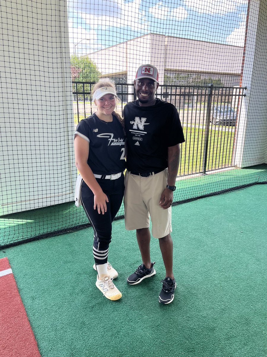 Thank you <a href="/nicholls_sb/">Nicholls Softball</a> for a great camp! <a href="/hansparks4/">Hannah Sparks</a> <a href="/CoachRonFrost/">Coach Ron</a>