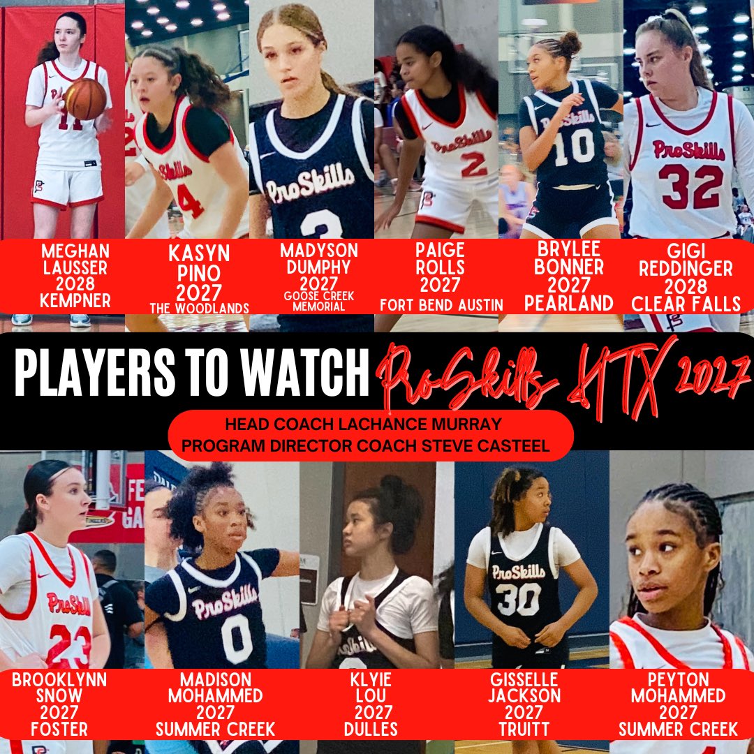What High Schools are your <a href="/ProskillsHTX/">Nike Proskills Houston</a> 2027 playing for this fall? Here is where to find them. 🖤❤️🖤 #defygravity <a href="/Coach13Murray/">Coach Murray</a> <a href="/coachcasteel1/">Coach Steve Casteel, M.Ed</a>
<a href="/thehooperGOAT/">Meghan Lausser</a> 
<a href="/MadysonD_2027/">Madyson Dumphy</a> 
<a href="/pino_kasyn/">Kasyn Pino</a> 
<a href="/PaigeRolls/">Paige Rolls</a> 
<a href="/bryleemarieee/">Brylee B</a> 
<a href="/GigiReddinger/">GigiReddingerBBall</a> 
<a href="/BrooklynnSnow09/">Brooklynn Snow</a> 
<a href="/DaMohamm3dGirls/">Th3Mohamm3dGirls</a>