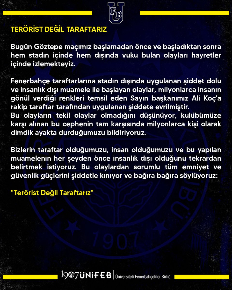 TERÖRİST DEĞİL TARAFTARIZ