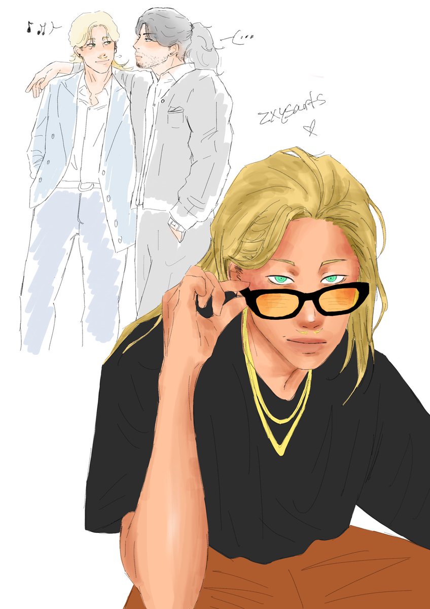 zxysarts's tweet image. idol present mic and his body guard eraserhead 😌
#erasermic #emic #mha