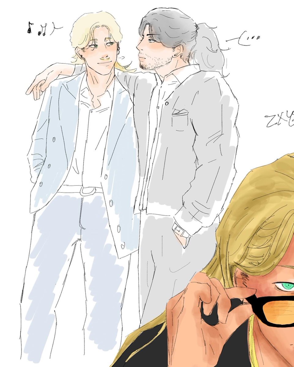 zxysarts's tweet image. idol present mic and his body guard eraserhead 😌
#erasermic #emic #mha