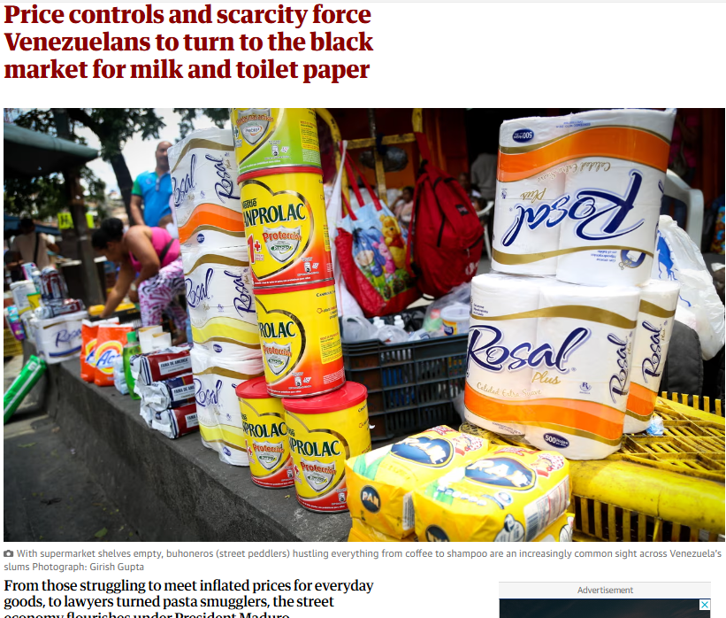 Bad Policy Prescriptions from Presidential Candidates Flourish. Yesterday in a campaign stop, VP Harris proposed to attack "price gauging" (she meant gouging) via price controls.  The following are unavoidable: Shortages, Black Markets/Corruption, Economic Slowdown. Lower R&amp;D.