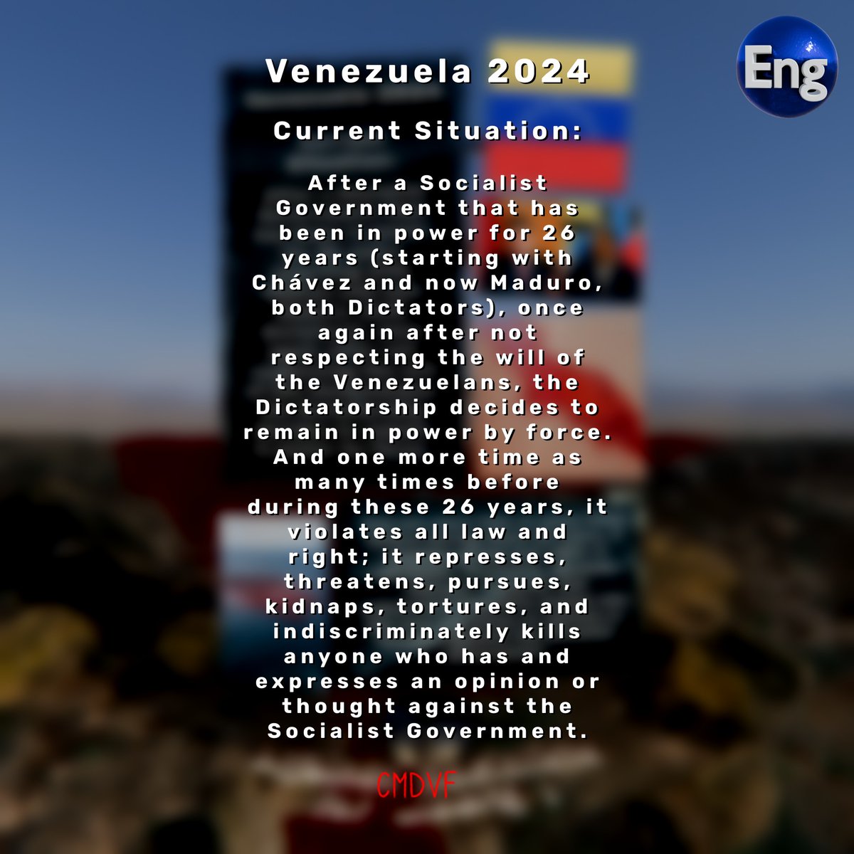 CMDVF's tweet photo. Against Socialism for Liberty

#AgainstSocialismforLiberty 

#Venezuela #Liberty #Freedom
#FreeVenezuela #ForLiberty #ForFreedom #FreedomForVenezuela
#VenezuelaFreeOfSocialism #DownWithSocialism #NoMoreSocialism  #AgainstSocialism  
#VenezuelaFreeOfTheDitator https://t.co/sur8DqwP8z