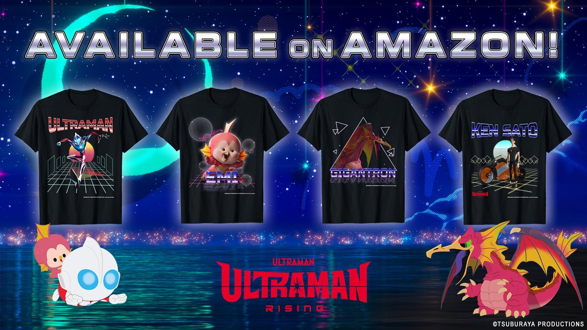 There's no time to waste! Grab these #UltramanRising shirts from the OFFICIAL ULTRAMAN Amazon Store! 👕

🛒: amazon.com/ultraman