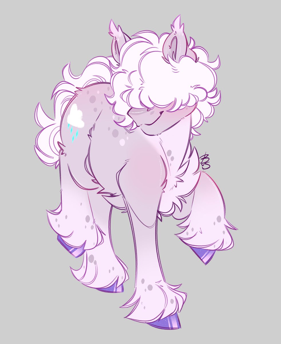 BananaSplitedy's tweet photo. One very fluffly pony! For the lovely @MantiNormi💜 https://t.co/JYpItH0aCW