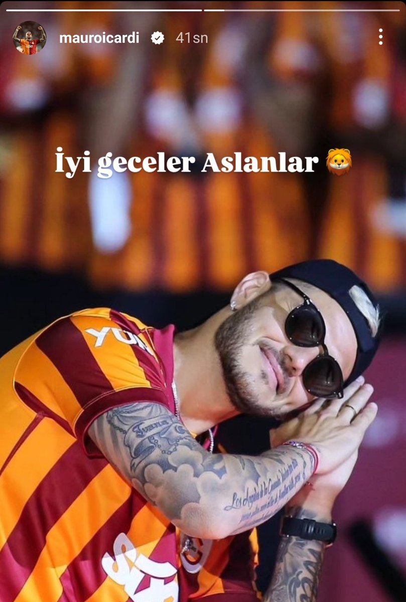 Mauro Icardi: "İyi Geceler Aslanlar 🦁"