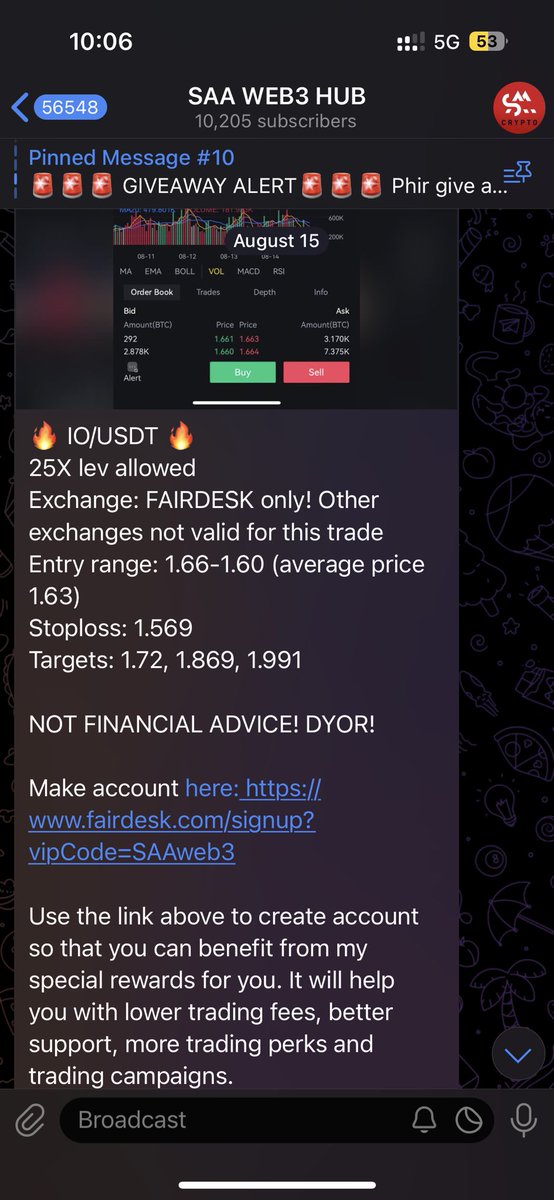 AsadAliKazmiSyd's tweet photo. IO/USDT just fucking SMASHED two targets π―
25X LEV profit 366% πππ₯π₯
ENJOY SAA CRYPTO FAM!
Join telegram for such amazing calls.
Visit https://t.co/yU6rcEWHML for all genuine channels.
#SAACRYPTO #Saaweb3 #Btc #trading #web3 #Venezuela https://t.co/bMmzlhnvV5