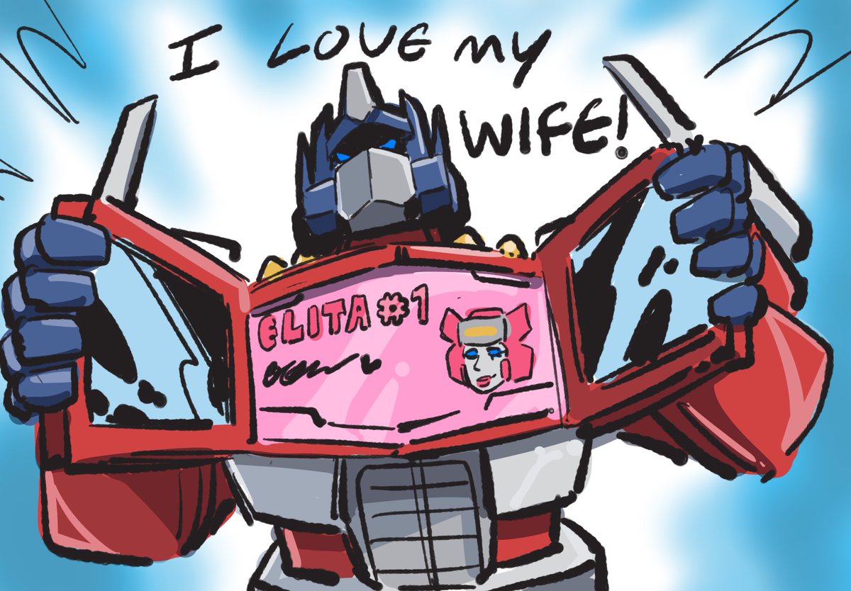 Optimus prime loves his wife