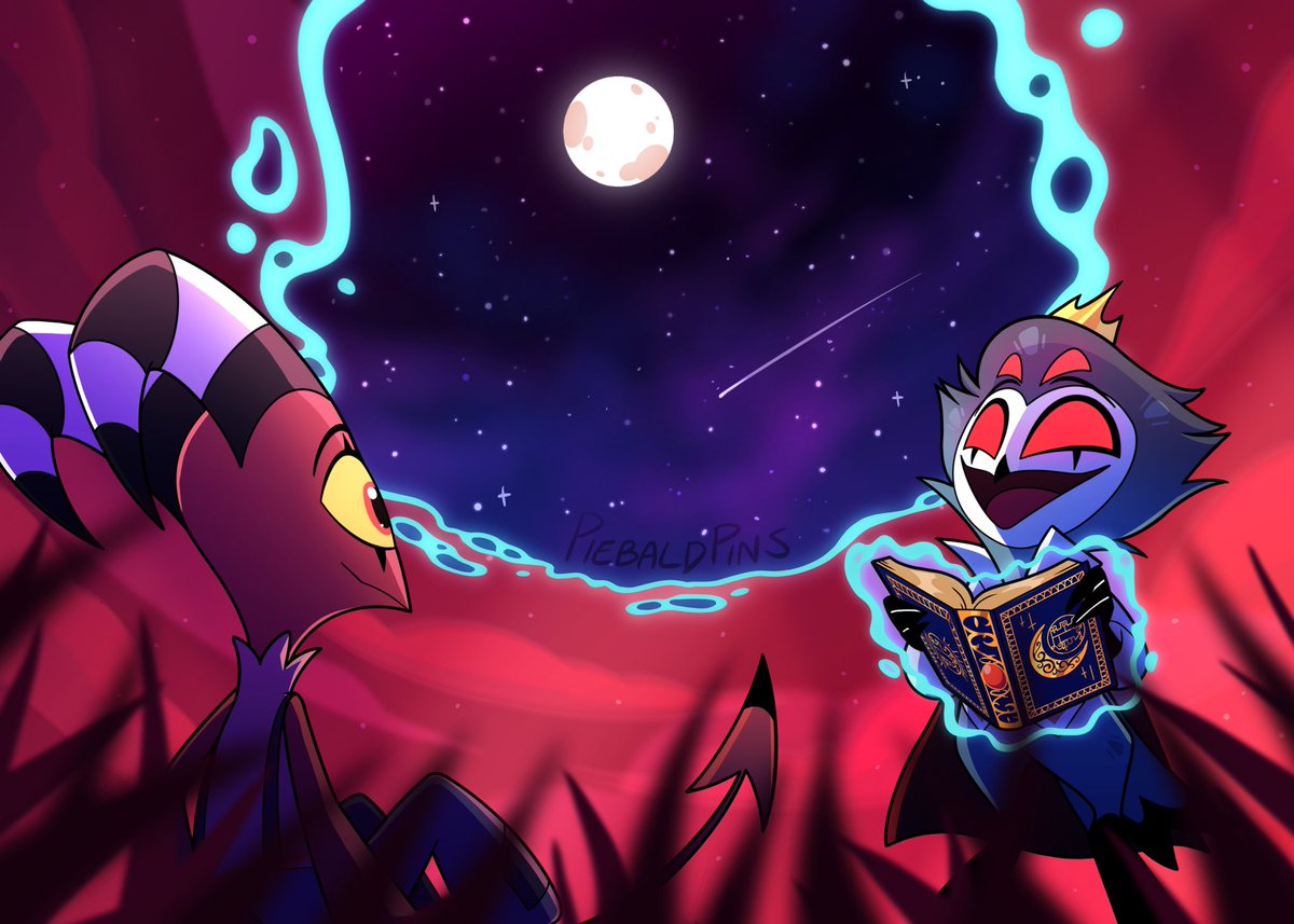 Magic practice! 
 
#helluvaboss #stolas #Blitz #stolitz #blitzø #HelluvaBossFanart