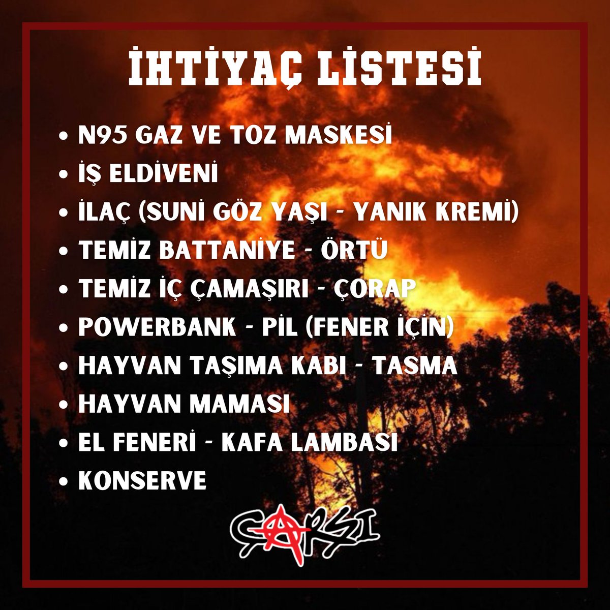 İZMİR’E CAN SUYU OLMAYA GİDİYORUZ!

Ülkemizin dört bir yanında eş zamanlı olarak devam eden yangın felaketine karşı, en çok etkilenen bölgelerden biri olan İzmir’e yardım elimizi uzatmak için harekete geçiyoruz. Afetten etkilenen vatandaşlarımıza destek olmak ve yangın söndürme