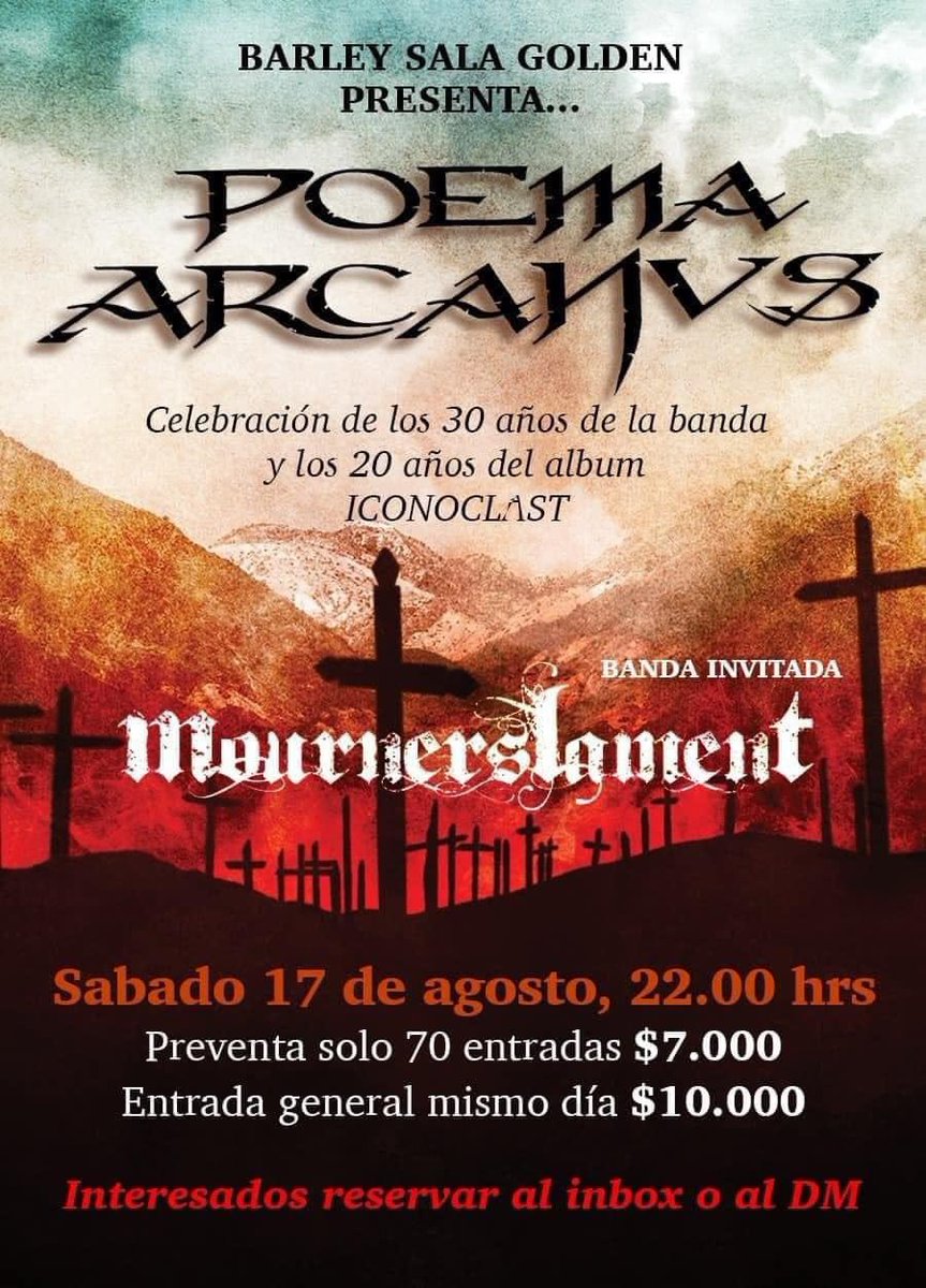 Imágenes de anoche en
<a href="/MiBardeRock/">MiBar</a> 
Hoy en Rancagua en Barley Rancagua junto a los compañeros de #MournersLament
Tickets por el perfil de @barleyrancagua en Instagram o en puerta!

See You Doomdeathers and metalheads!