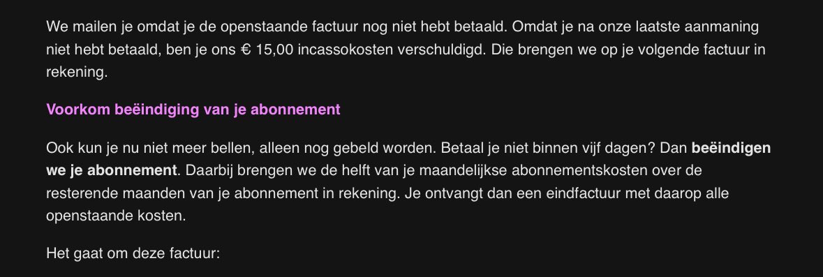 Hoe kan het zo zijn dat ik elke maand contact op moet nemen voor een abonnement dat al in mei beëindigt is! <a href="/simpel_nl/">Simpel sim-only</a> jullie hebben dit inmiddels al 3x bevestigd en ik ga er geen moeite meer voor doen. Dit is gewoon laster inmiddels! Zoek het maar uit