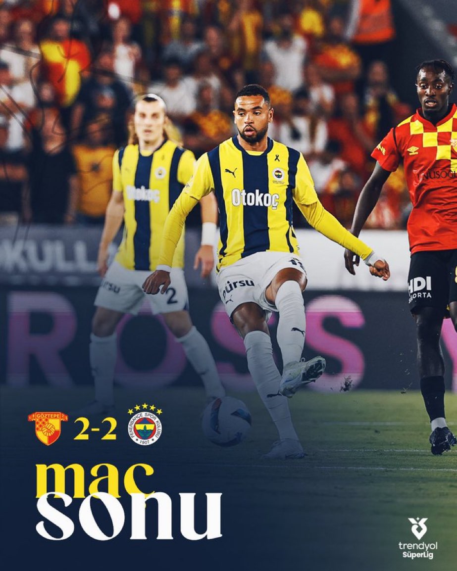 TheTurkishLig's tweet photo. Fenerbahçe is the first big team to drop points 📉📉 https://t.co/nN2H1EHqqt