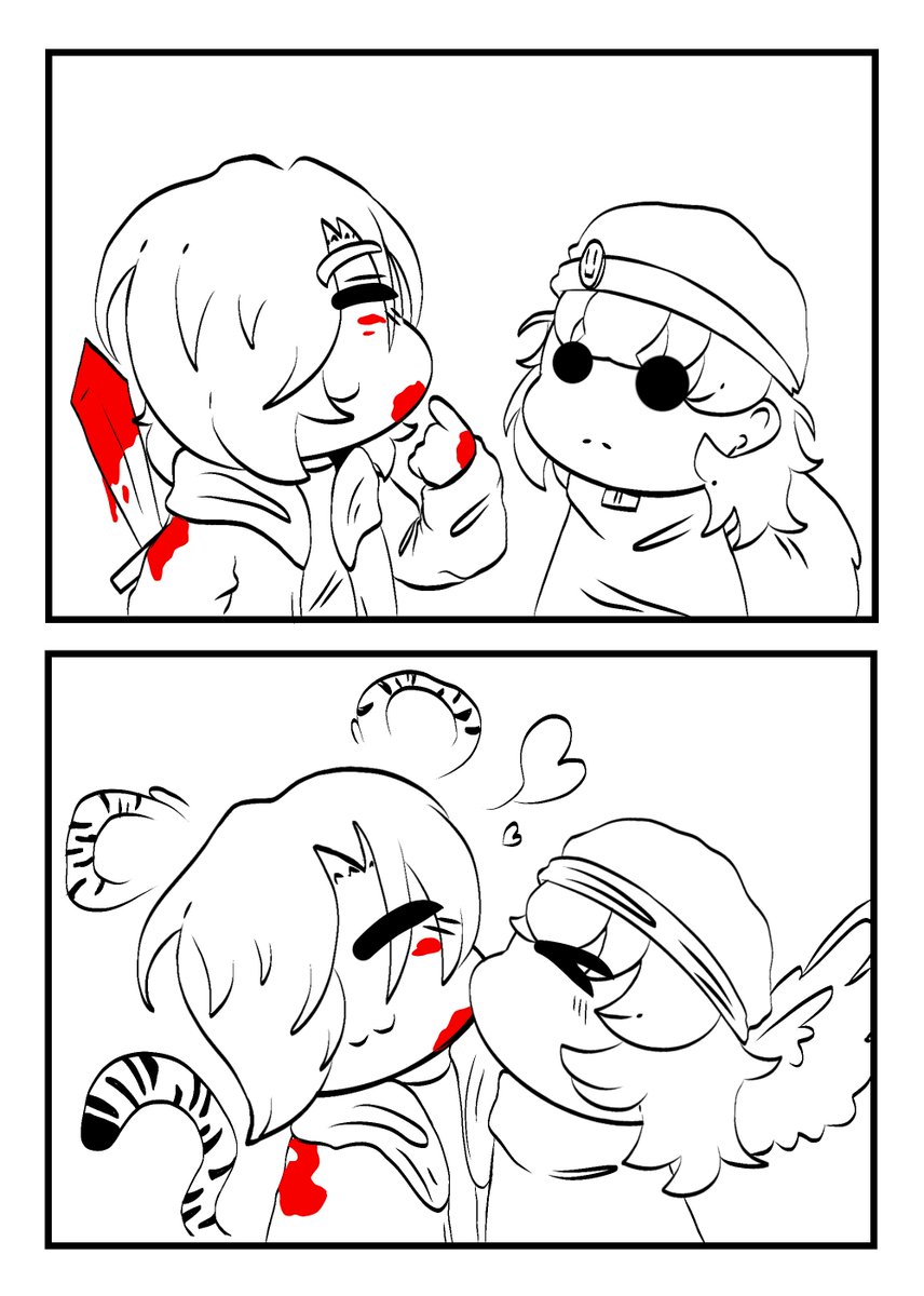 ArtsChann's tweet photo. Dia 6 II Beso en el Cachete
(Besito de recompensa por proteger a su patito :3 )
#LuckityKissWeek #luckity #luckityfanart #art #digital #digitalart https://t.co/dLYkv7gr2W