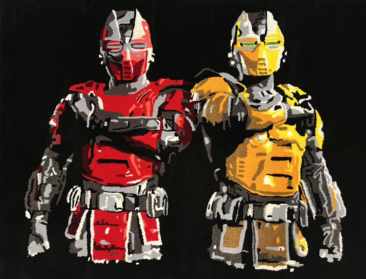 Rebel_Rugz's tweet photo. Klassic Sektor and Cyrax rug offically finished💛❤️ https://t.co/kYGnGJcNSu