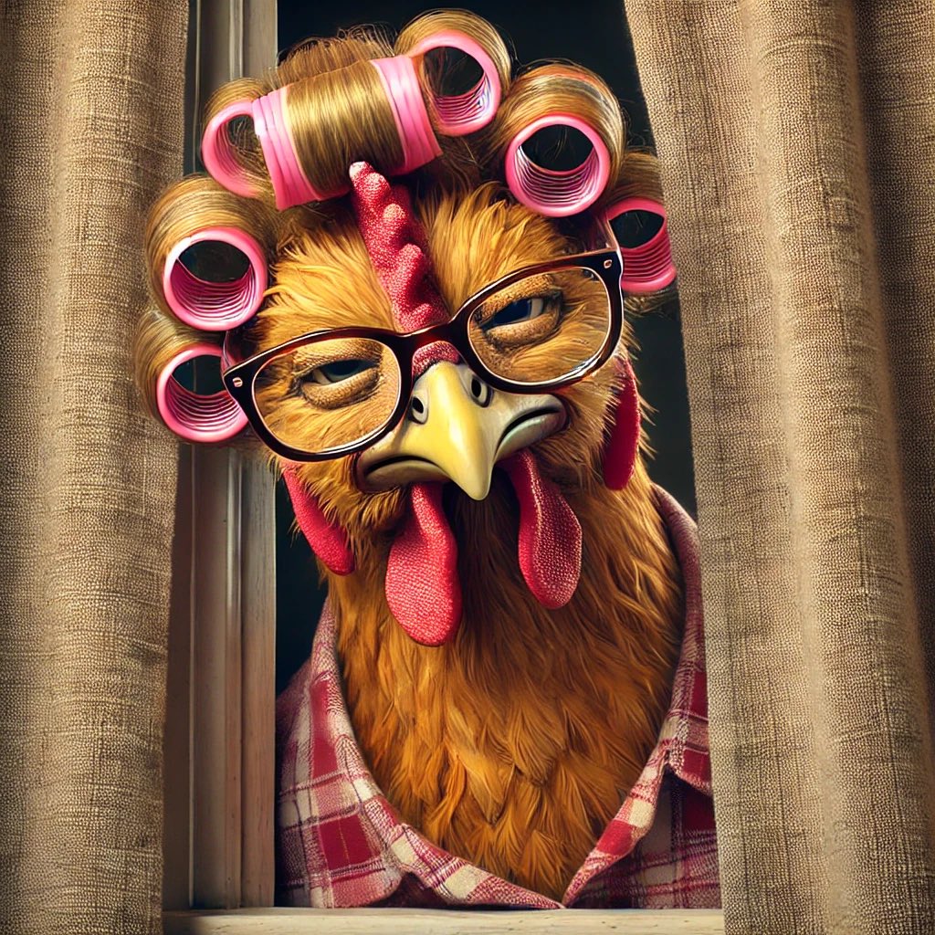 Jesser1975's tweet photo. Before we had the Karen meme, we used to call them "old biddies" or "old hens." I've updated the old biddy to match the times. https://t.co/Q7miiRL0pl