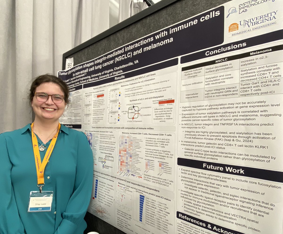Sepideh Dolatshahi (@sepiddsh) on Twitter photo Shay Ladd presented an engaging poster on Day 2 of Southeastern Immunology Symposium! Her work is supported by the CSBC cross consortium award. <a href="/SascoVirginia/">sasco.virginia</a> @NCIsysbio #SIS2024 <a href="/UVABME/">Virginia BME</a> <a href="/UVAimmunology/">UVAimmunology</a> Shay Ladd presented an engaging poster on Day 2 of Southeastern Immunology Symposium! Her work is supported by the CSBC cross consortium award. <a href="/SascoVirginia/">sasco.virginia</a> @NCIsysbio #SIS2024 <a href="/UVABME/">Virginia BME</a> <a href="/UVAimmunology/">UVAimmunology</a>