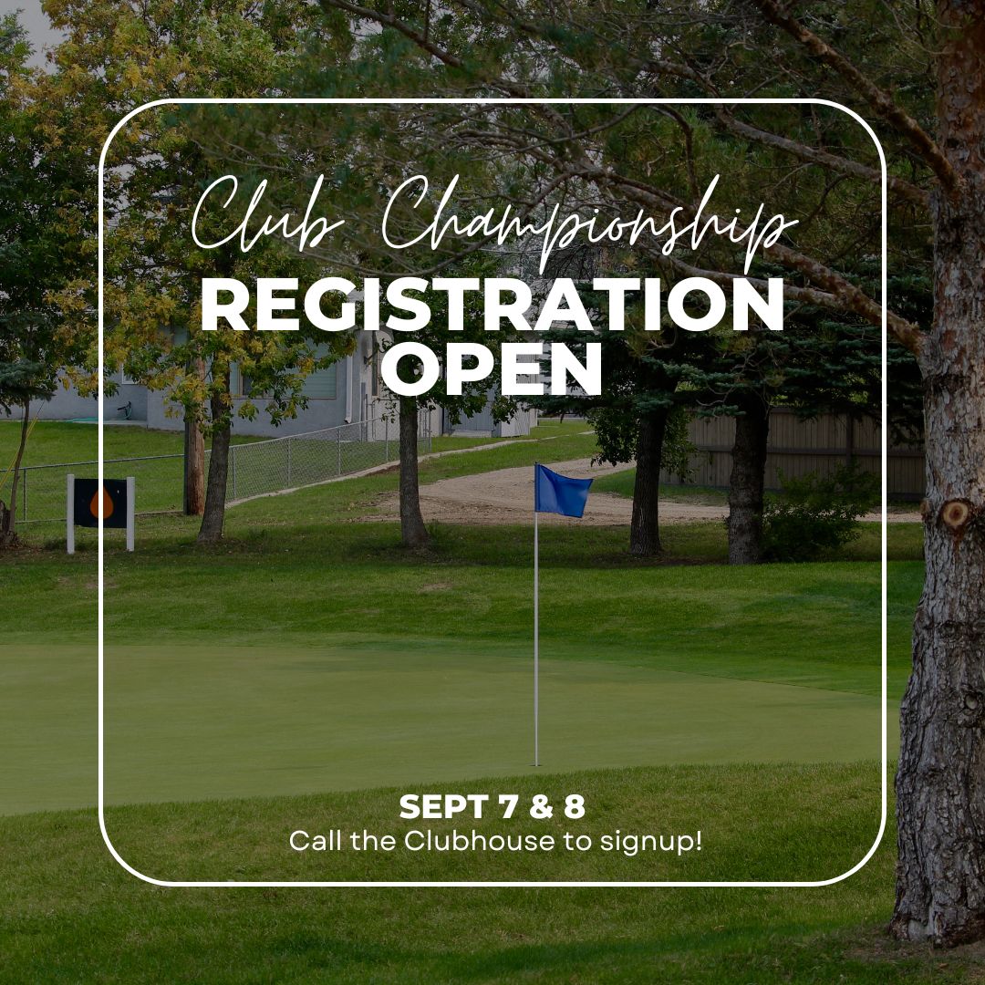 🏌 CLUB CHAMPIONSHIPS 🏌️‍♀️

Registration for Club Championships is NOW OPEN.

The Men's and Senior Men's Division will play Saturday, September 7. Tee Times will begin at 8:00 AM.