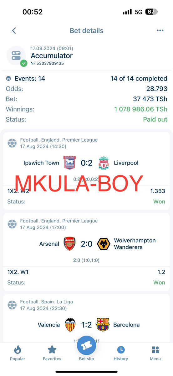 2 .5Million TZN won 🤑🤑💥💥💥✅️❤️📌🔥🔥💯🔥⚽️⚽️📌✅️♻️🤑❤️✅️✅️✅️🔥💥💥💥🫶🫶🫶Congratulations to those who played
🙏🙏🙏🤲🤲🤲🤲  🔥 🔥🔥🔥🔥🔥🔥🔥🔥🔥🔥pigeni retweet wana wajakumifollow natoa bure kabisa odds hakuna masharti yeyote💥💥💥💥💥