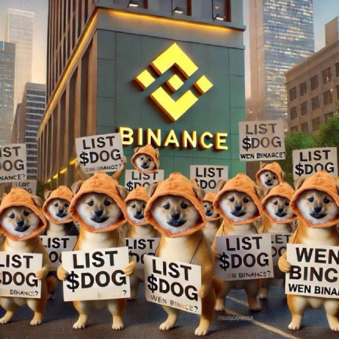 Day 109 of asking when will <a href="/binance/">Binance</a> list $DOG ???

Repost if you petition them to list the #1 Memecoin on the planet $DOG !!!

Repost 🫵🏼