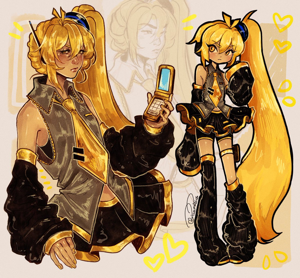 priskiez's tweet photo. akita neru now that i’m more skilled of an artist than i was when i was little and adored u endlessly .  i can finally do u justice . i luv u #VOCALOID https://t.co/1ubPUqUYZ2