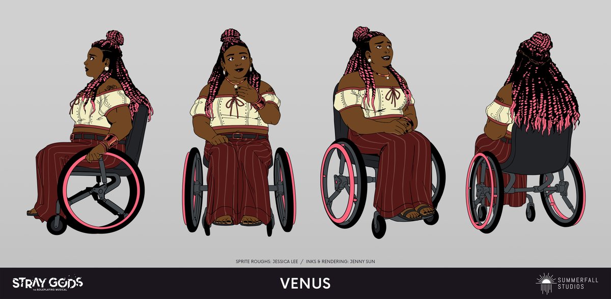 i approached Venus with the idea that she and Grace could easily become great friends. i hope players are able to feel that warmth and safety from Venus when they meet her in the game 🩷