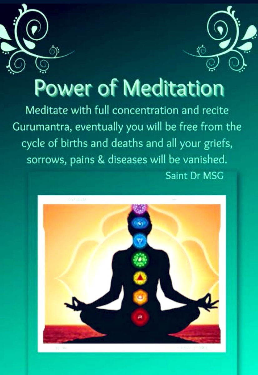 TargetHumanity's tweet photo. Explore and find the willpower within you for a blissful life. Saint Ram Rahim ji encourages people to boost willpower with  the👉👉 #MindfulMeditation and live a happy and meaningful life. https://t.co/8P8WcNO1K7