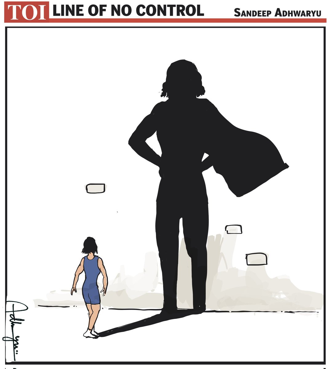 CartoonistSan's tweet photo. #Vinesh @timesofindia https://t.co/WzfO1zyy0K