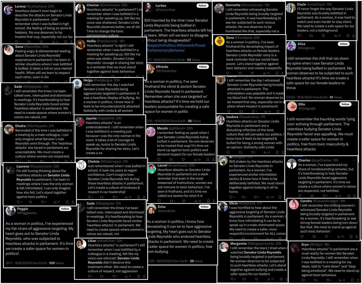 JonDeeOz's tweet photo. Is there a way to find out who commissioned and paid for these pro Linda Reynolds bot posts?

Good work with this graphic by @EmergencyBK 👇 https://t.co/fRg2z3TdOO