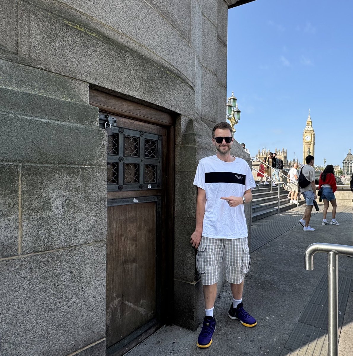 benwaterworth62's tweet photo. Double dose of Bond filming locations, including the Die Another Day door and Spectre bridge crash. You can just call me James Bond by the end of this trip 🤷‍♂️

#BU13 #JamesBond https://t.co/MiXu6sA3Ee