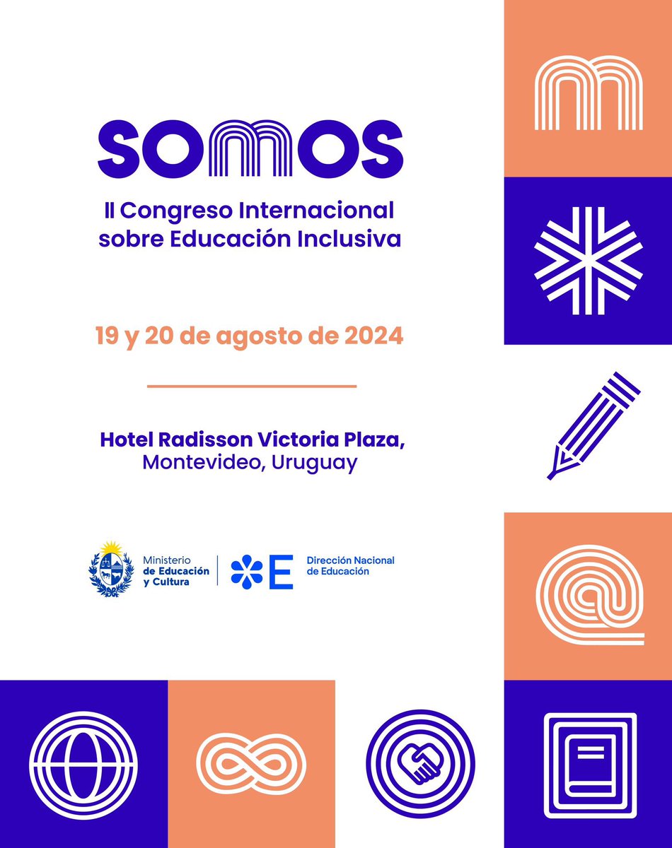 📌Lunes 19 y martes 20 
¡Vuelve la experiencia SOMOS! 

👥II Congreso Internacional sobre Educación Inclusiva liderado por el MEC

🔗Participación presencial y online:

Día 1.
youtube.com/live/F3Gd6wJv4…

Día 2.
youtube.com/live/AOj3ZlvCa…

¡Súmate a la red con impacto en la educación!