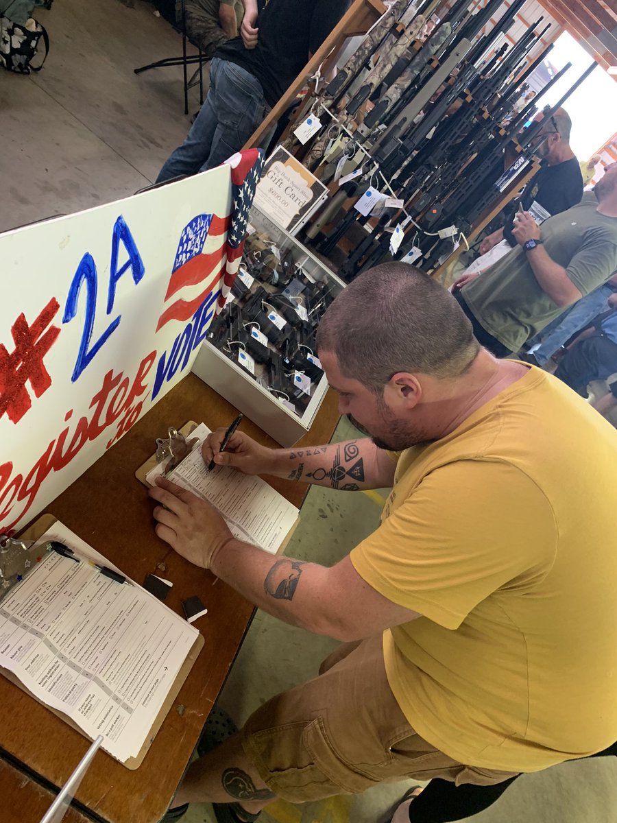 heatherlanglee's tweet photo. @alexandrialeora and I were on hallowed ground today registering voters at the Sportsmans Bash #butlerco We registered new ๐ดs and changed addresses. Twas a great day to be active ๐บ๐ธ @EarlyVoteAction @ScottPresler @JondavidRLongo
#wevegotacountrytosave
#letsflipPAred https://t.co/ypYlrg5LvO