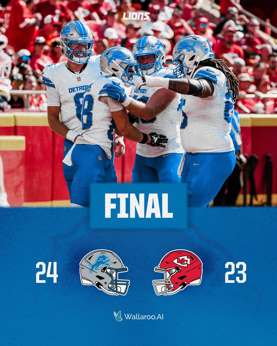 Lions's tweet image. Another successful trip to KC ✅

#DETvsKC |  #OnePride