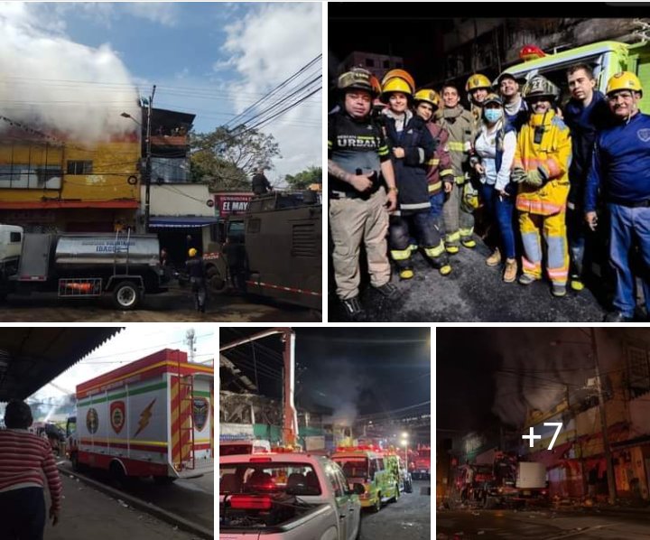 El Cuerpo de Bomberos Voluntarios de Ibagué participó con 4 móviles, 14 Unidades por más de 10 horas en el control de incendio estructural en la calle 19 entre carreras 4 y 5 del 16 de agosto