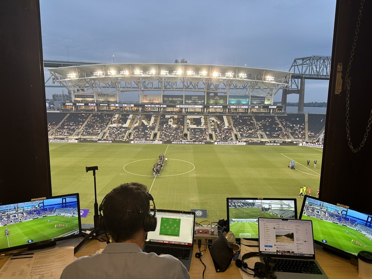 Desde acá <a href="/LeaguesCup/">Leagues Cup</a> por <a href="/AppleTV/">Apple TV</a> junto a <a href="/brunovain/">Bruno Vain</a> 
Philadelphia Unión vs Mazatlán!