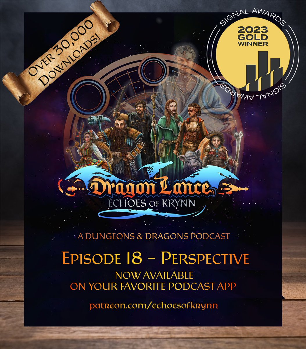 Episode 18 has arrived!

Check it out on your favorite podcast apps! ❤️

echoesofkrynn.com
#Dragonlance #DND