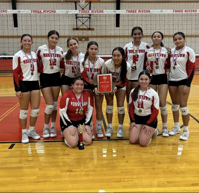LadyPickerVball's tweet photo. Our Lady Pickers are the Three Rivers Doris Johanson Tournament Champions! After pool play, they advanced to the Gold Bracket and defeated Banquete in an intense Championship game, taking home the trophy with a thrilling 2-1 victory! 

#REPTHETOWN https://t.co/wUjG4yKJAe