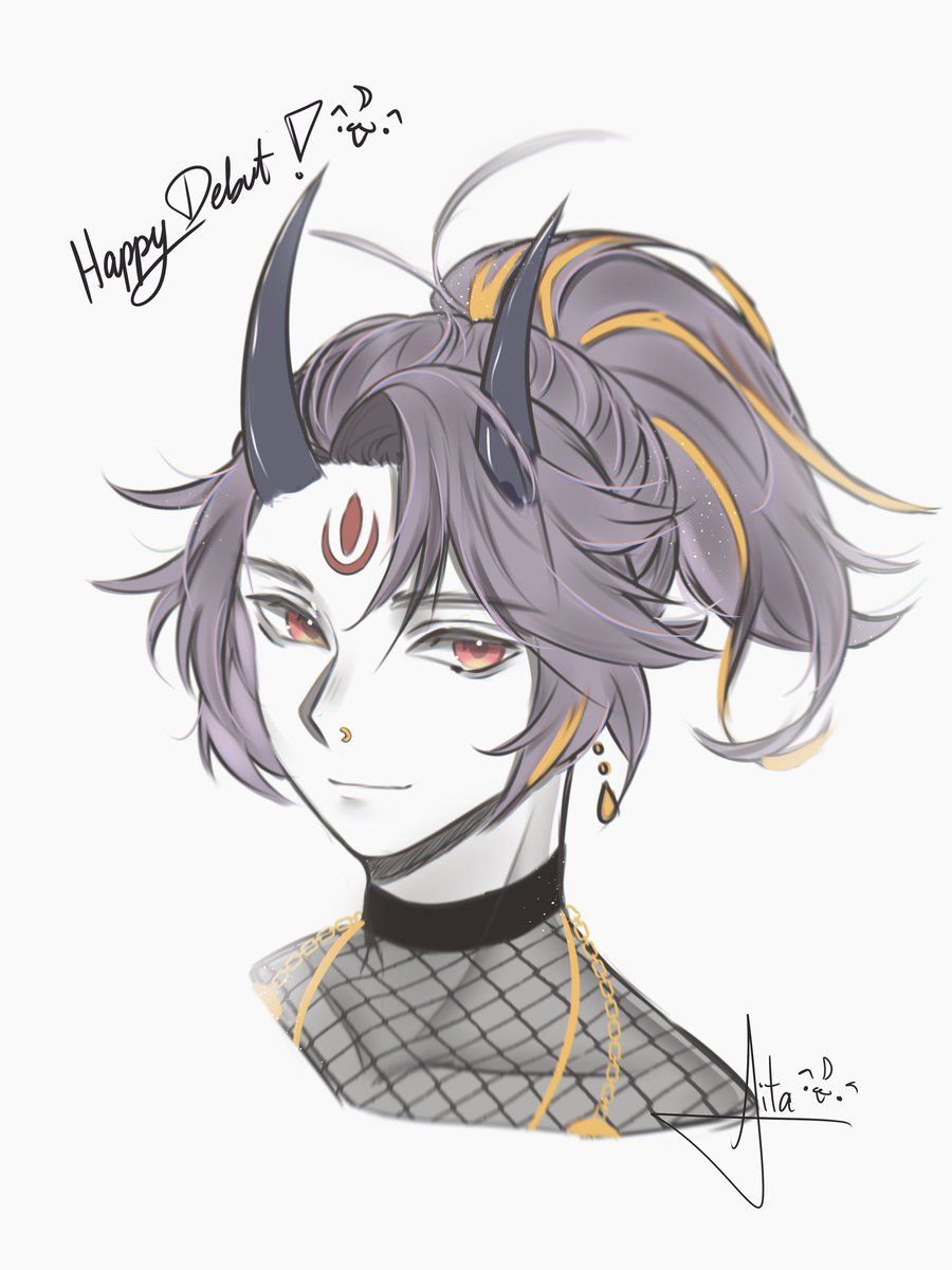 winterkindlita's tweet photo. Happy debut to this horny lad 👹
#BlitheArt https://t.co/KrUevsxWLz