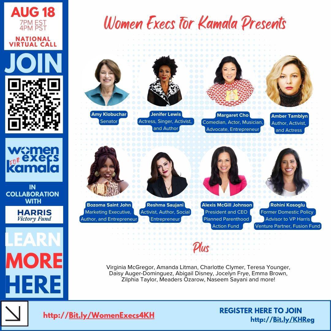 Laura Mignott (@lmigno) on Twitter photo Super excited for tomorrow when we will have 1st <a href="/WomenExecs4KH/">Women Executives Building Opportunities</a> National call at 7pm est/4pm pst, featuring an amazing roster of speakers including: <a href="/JeniferLewis/">Jenifer Lewis</a> <a href="/amyklobuchar/">Amy Klobuchar</a> <a href="/margaretcho/">Margaret Cho</a> & so many more. Register here: lu.ma/pe0fh421 Super excited for tomorrow when we will have 1st <a href="/WomenExecs4KH/">Women Executives Building Opportunities</a> National call at 7pm est/4pm pst, featuring an amazing roster of speakers including: <a href="/JeniferLewis/">Jenifer Lewis</a> <a href="/amyklobuchar/">Amy Klobuchar</a> <a href="/margaretcho/">Margaret Cho</a> & so many more. Register here: lu.ma/pe0fh421